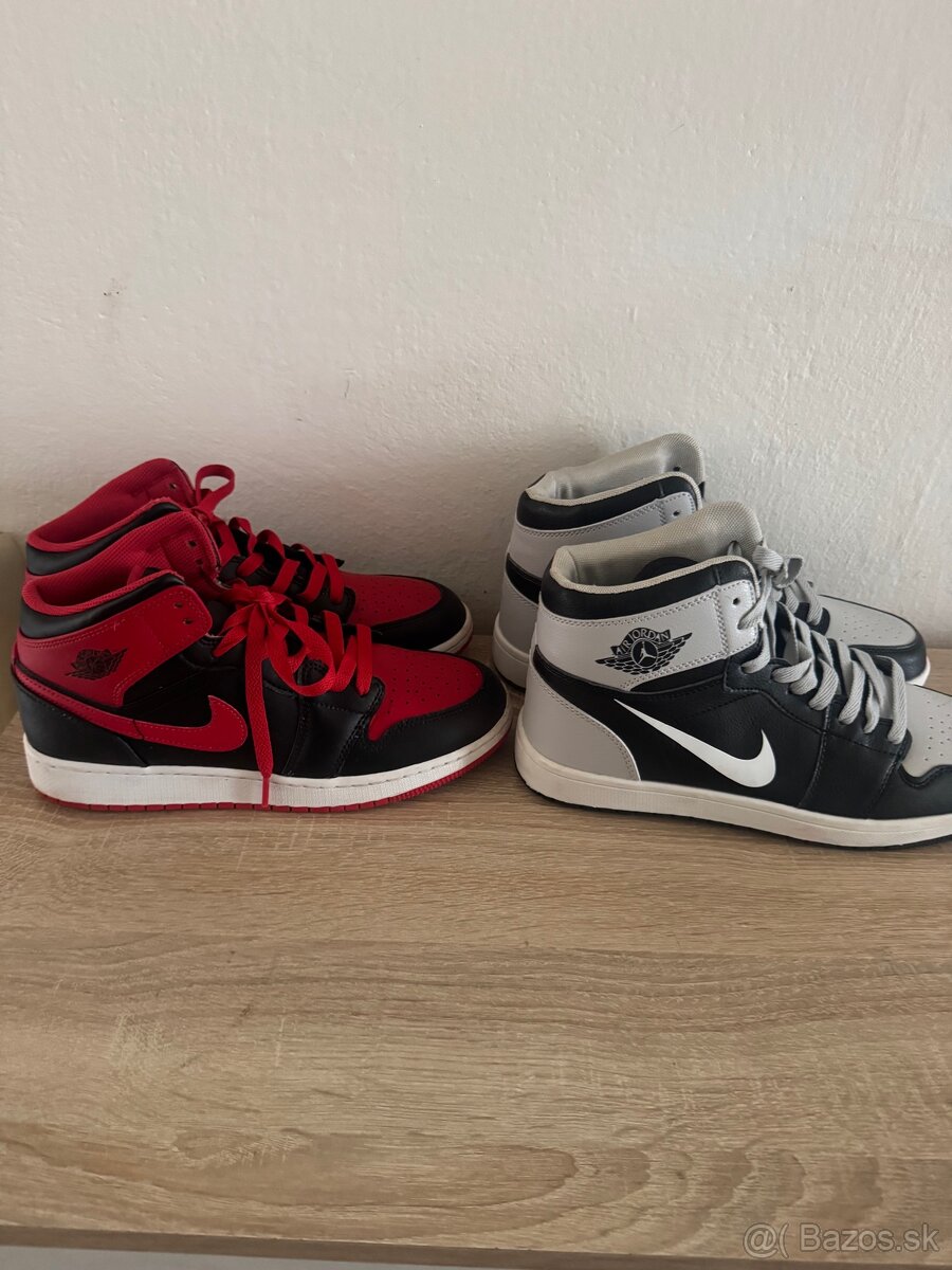 Nike air jordan cervene velkost 40 biele 41