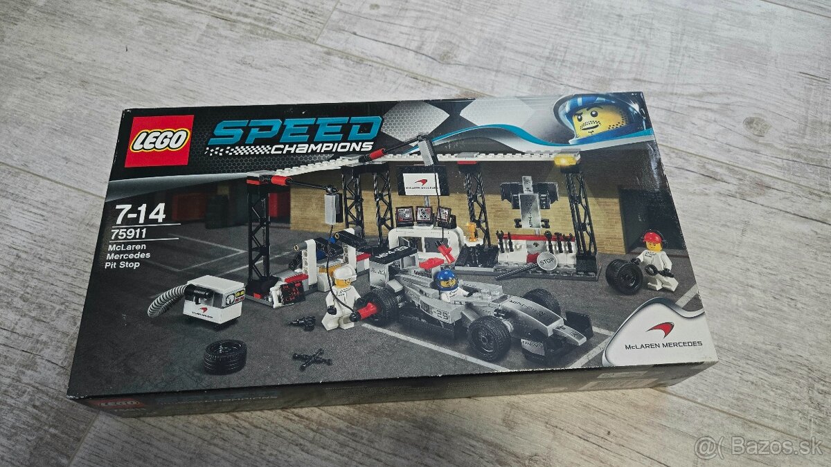 Predám LEGO Speed Champions 75911 Mclaren Mercedes Pit Stop