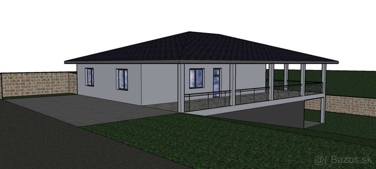 Predám stavebný pozemok so STAVEBNÝM POVOLENÍM 961 m2