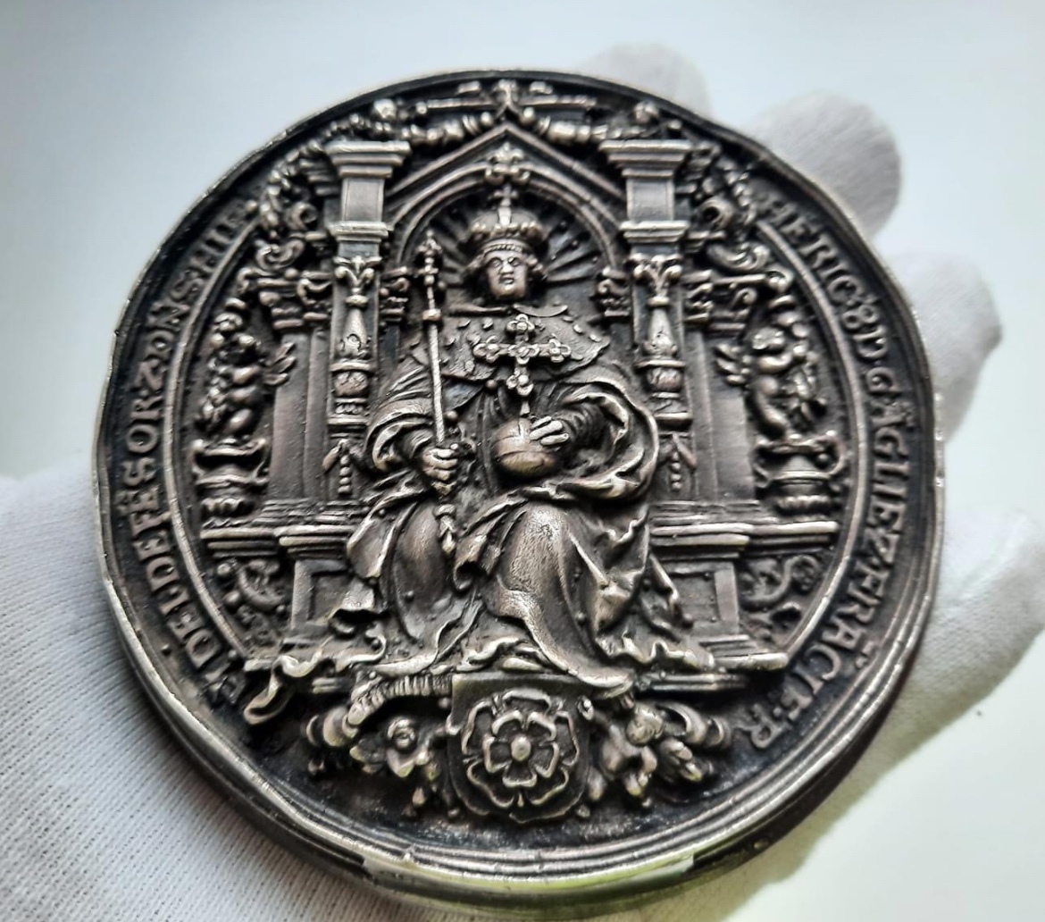Strieborná pečát, medaila Ag 925 Henrich VIII