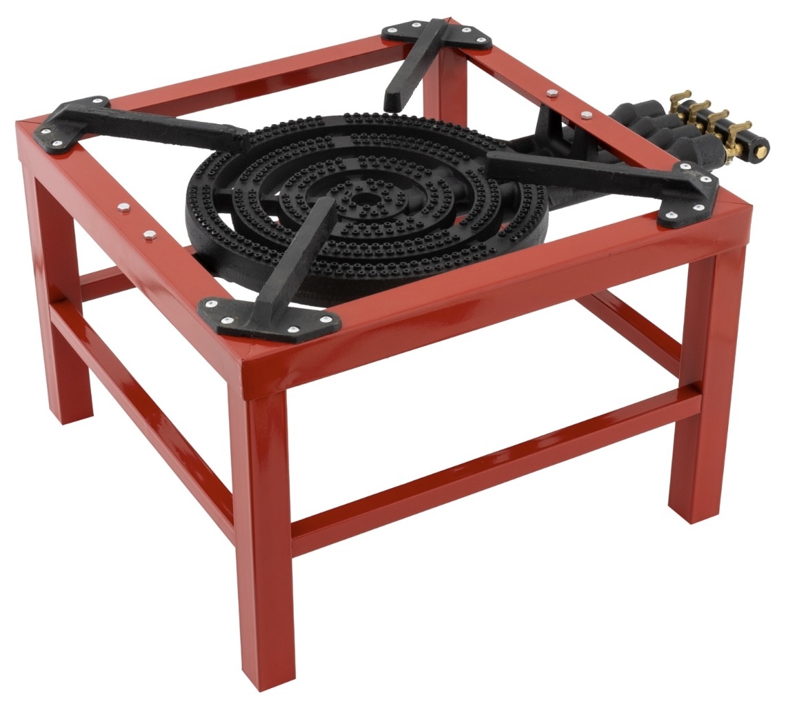 Veľký plynový horák so 4 horákmi