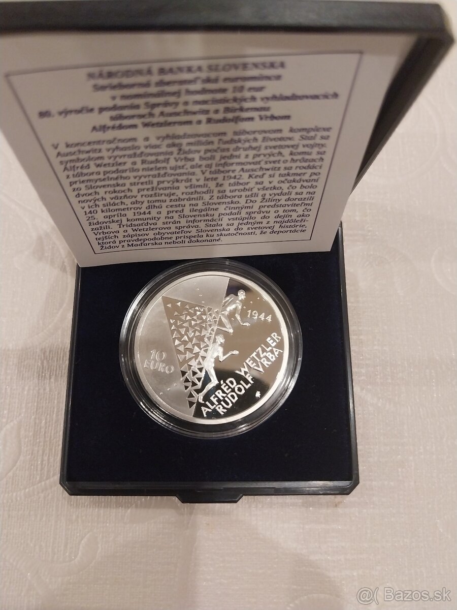 10€ mince proof - Kroner, SNP, Auschwitz/Birkenau