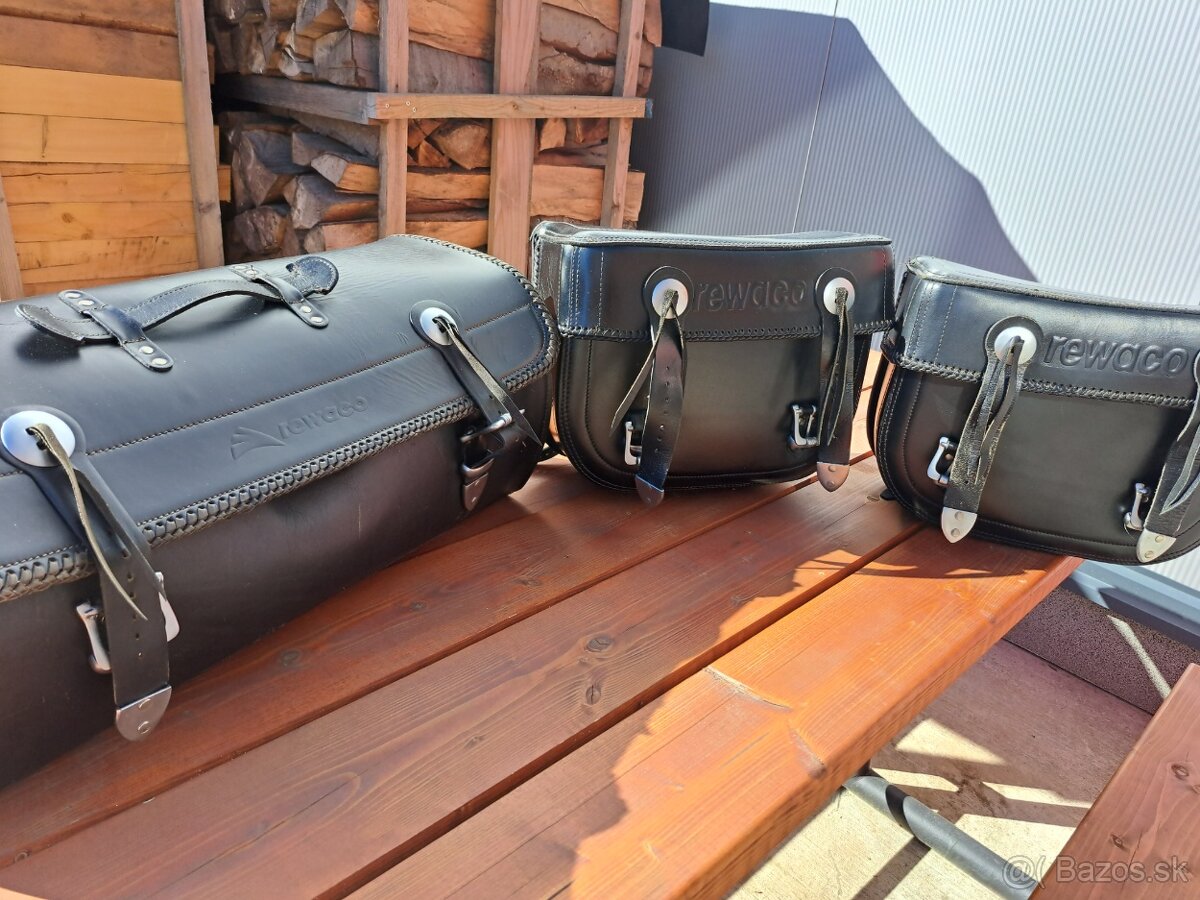 Kožené kufre REWACO -sada