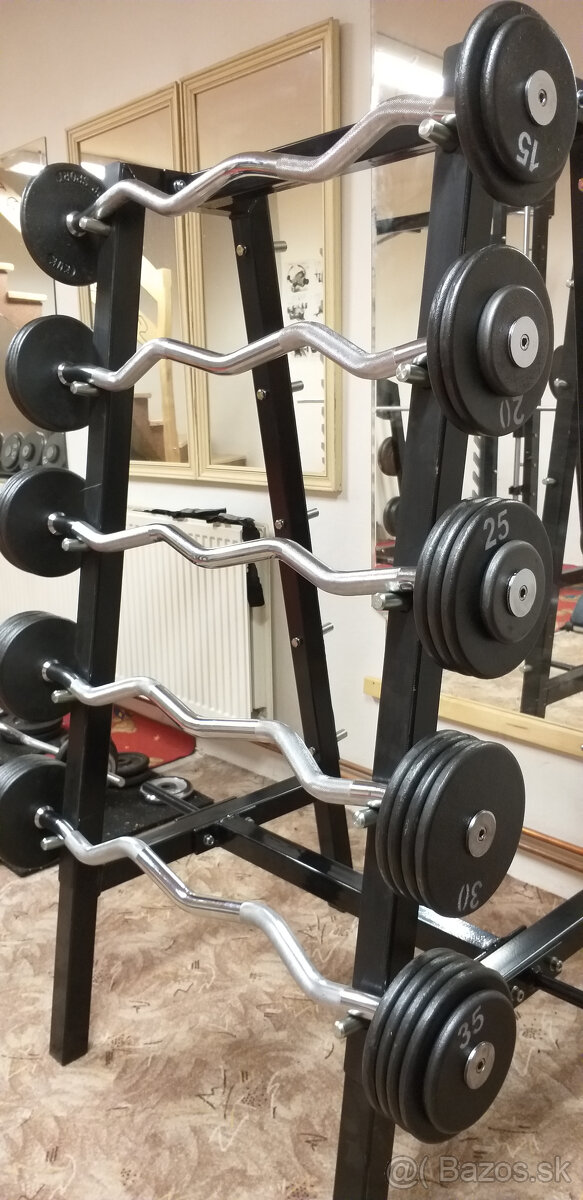 Bicepsová osa pevná váha (rovná, EZ) - NOVÁ