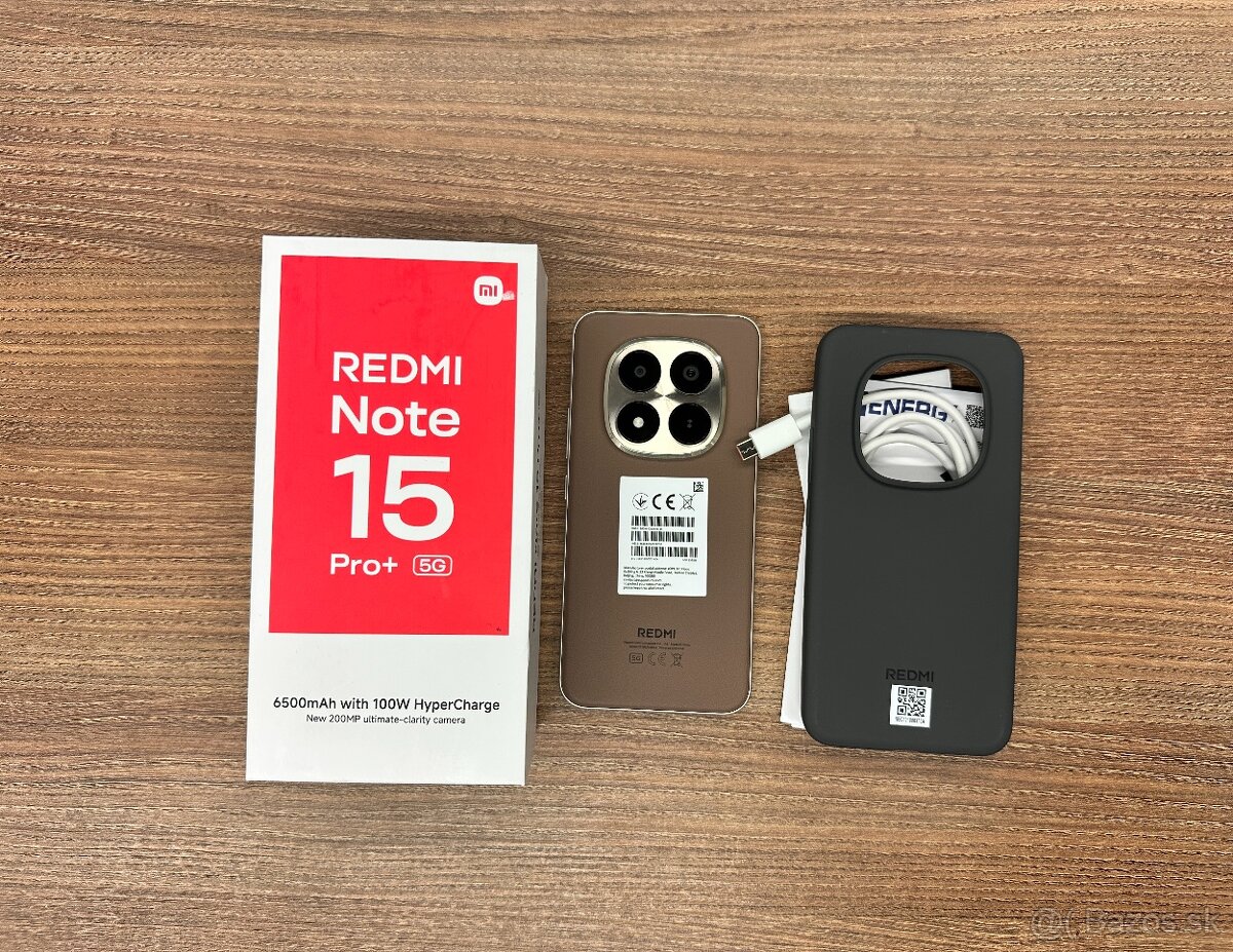 Xiaomi Redmi Note 15 Pro+ 5G 12 GB / 512 GB, hnedá, TOP
