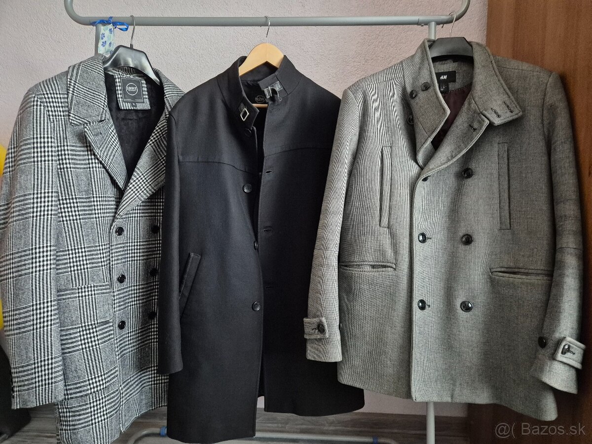 Panske kabaty Blažek, J.Boyz a H&M - elegantne