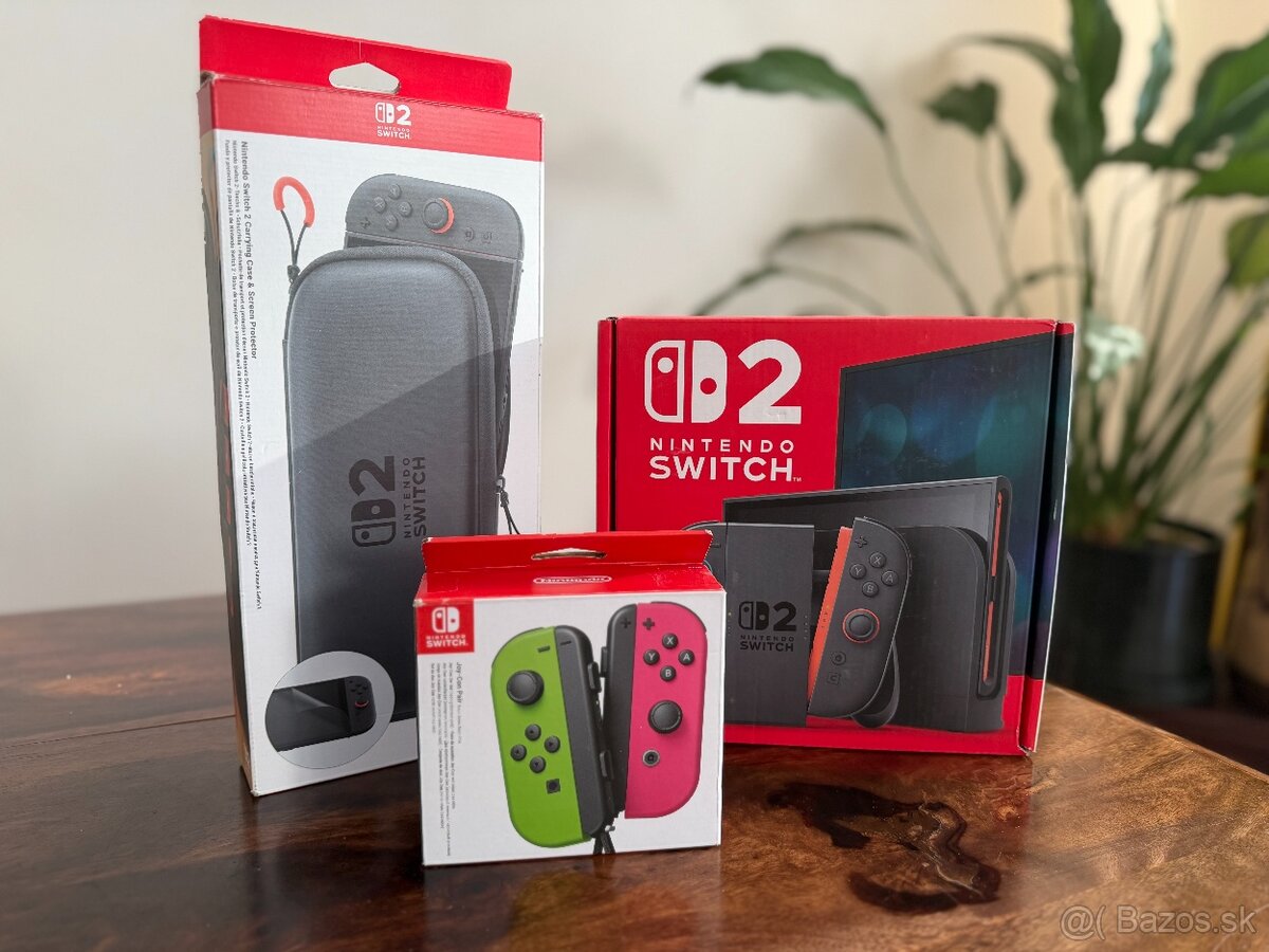 Nintendo Switch 2 + puzdro + Joy-Con + Mario Kart World