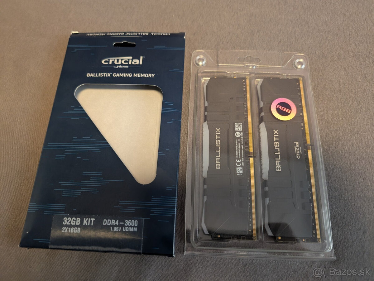 Crucial 32GB KIT DDR4 3600 MHz CL16 Ballistix