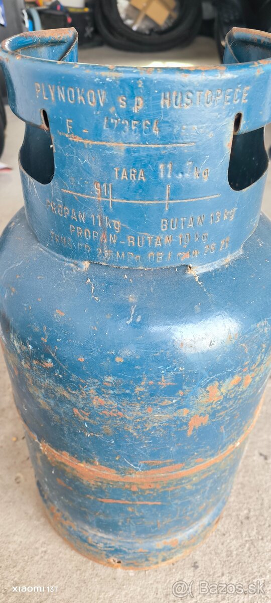 Predám plynovú fľašu 10 kg