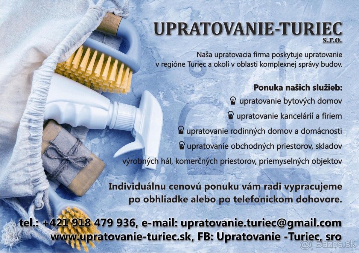 Hľadám výpomoc na upratovanie