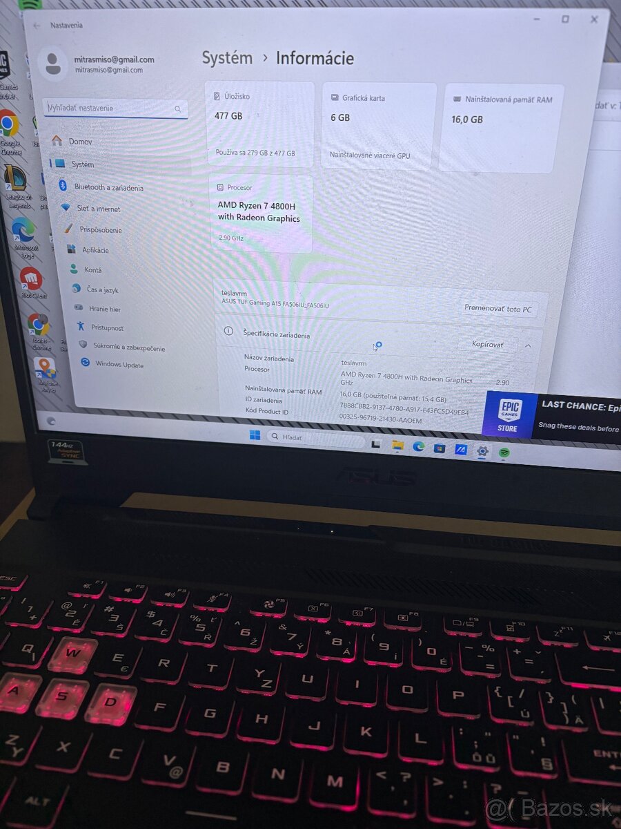 Asus TUF gaming A15