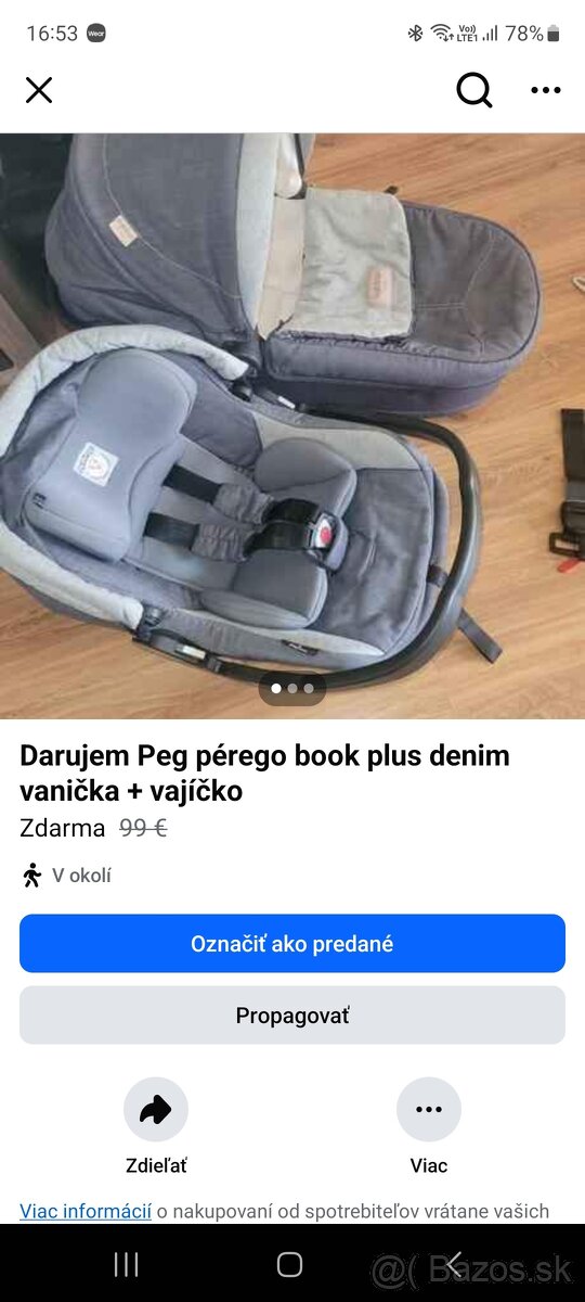 Darujem vajíčko +vaničku bez kolies