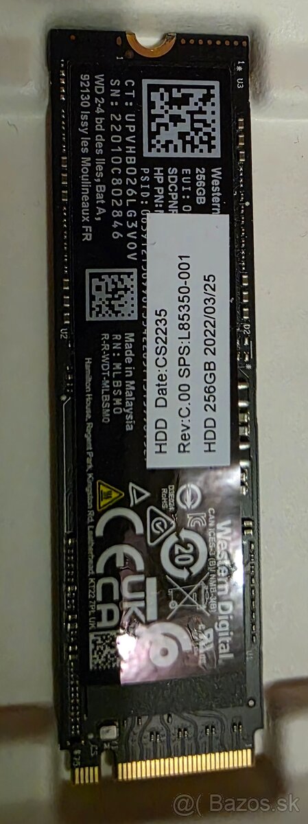 Predám ssd WD 256GB