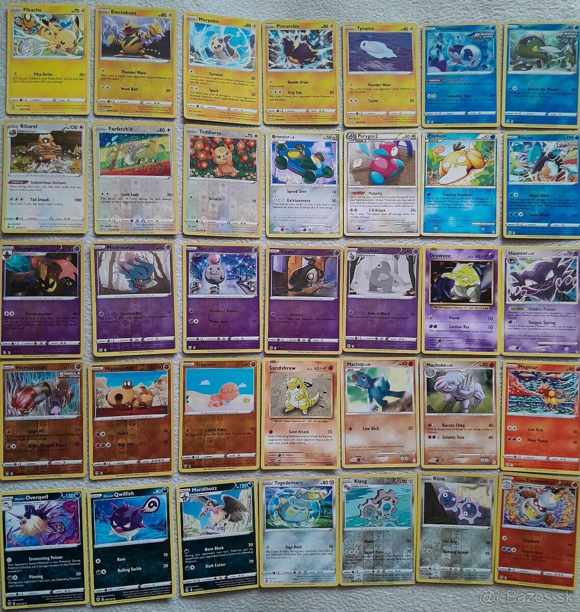 Predám rôzne pokémon karty