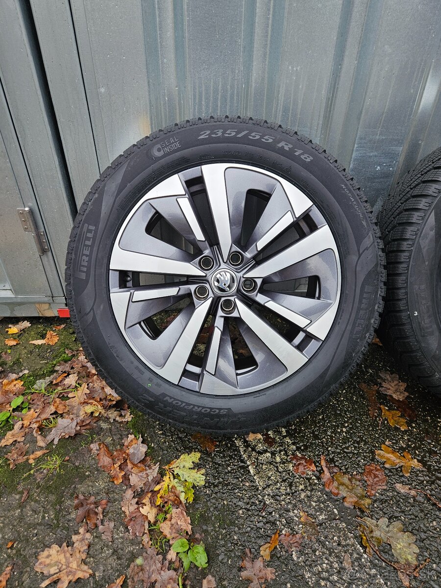 Zimní alu kola Soira 18" Škoda Kodiaq 235/55 R18