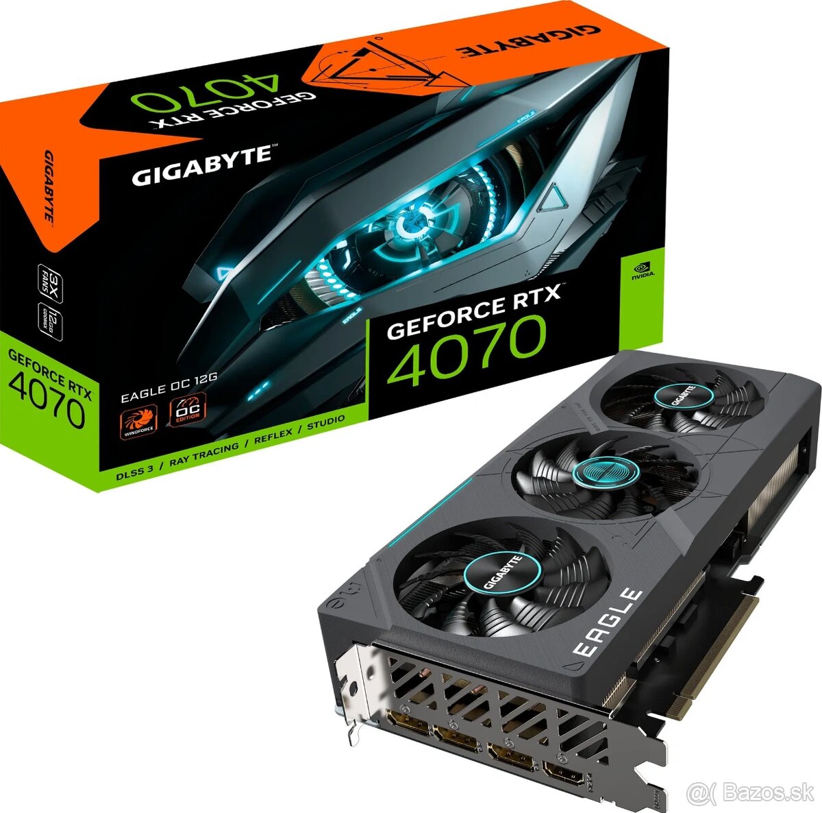 Predam grafickú kartu GIGABYTE GeForce RTX 4070 EAGLE OC 12G