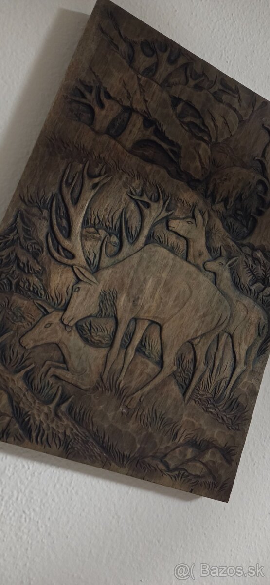 Obraz drevorezba