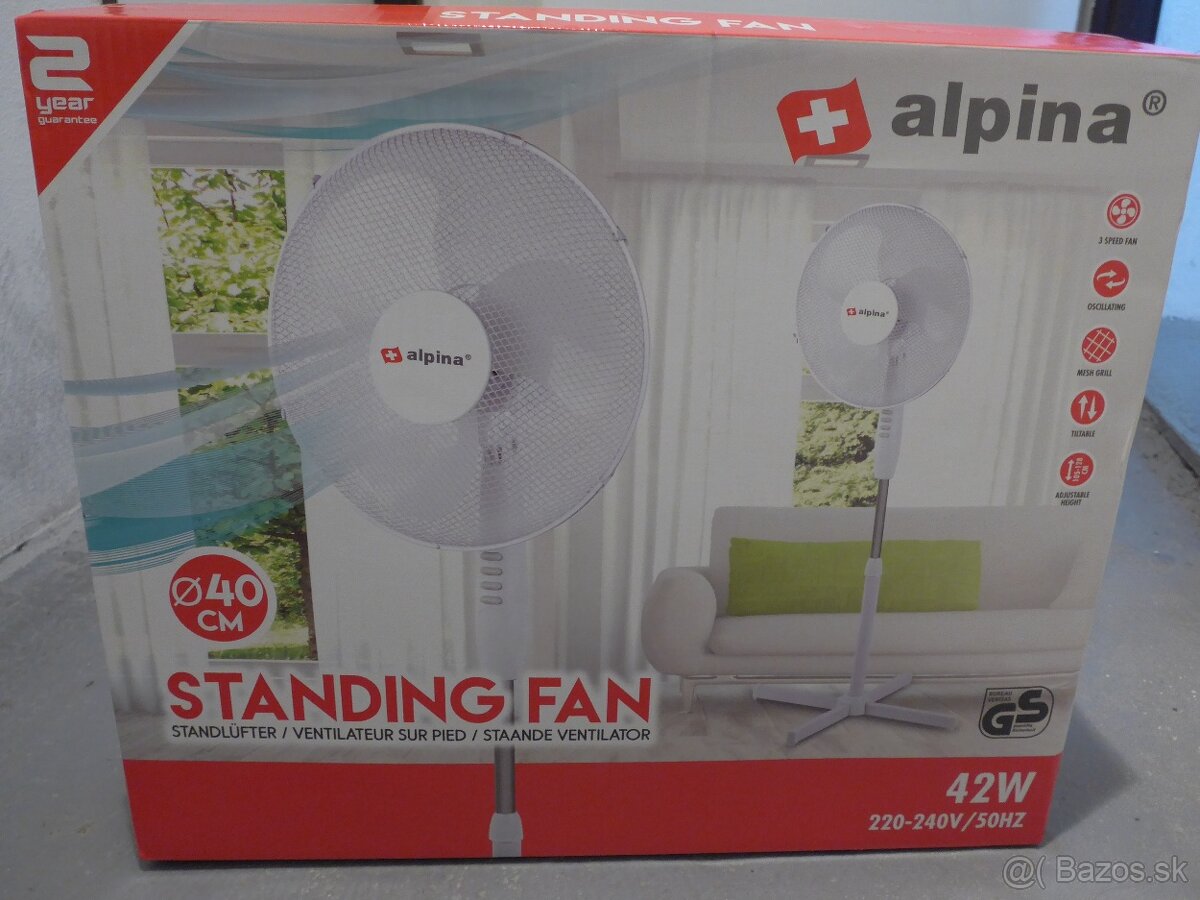 Predam stojanový ventilator