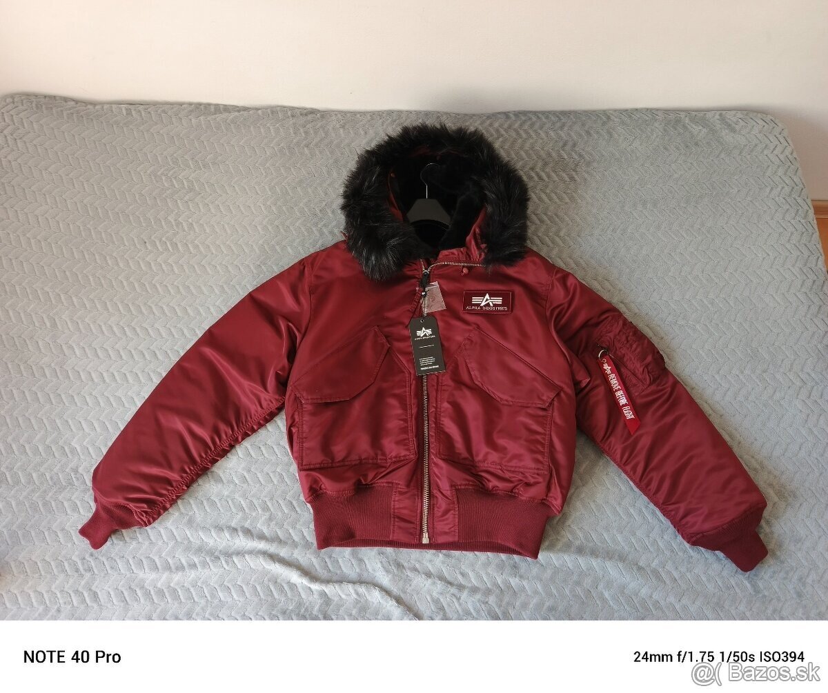 Predám novú bundu značky Alpha industries