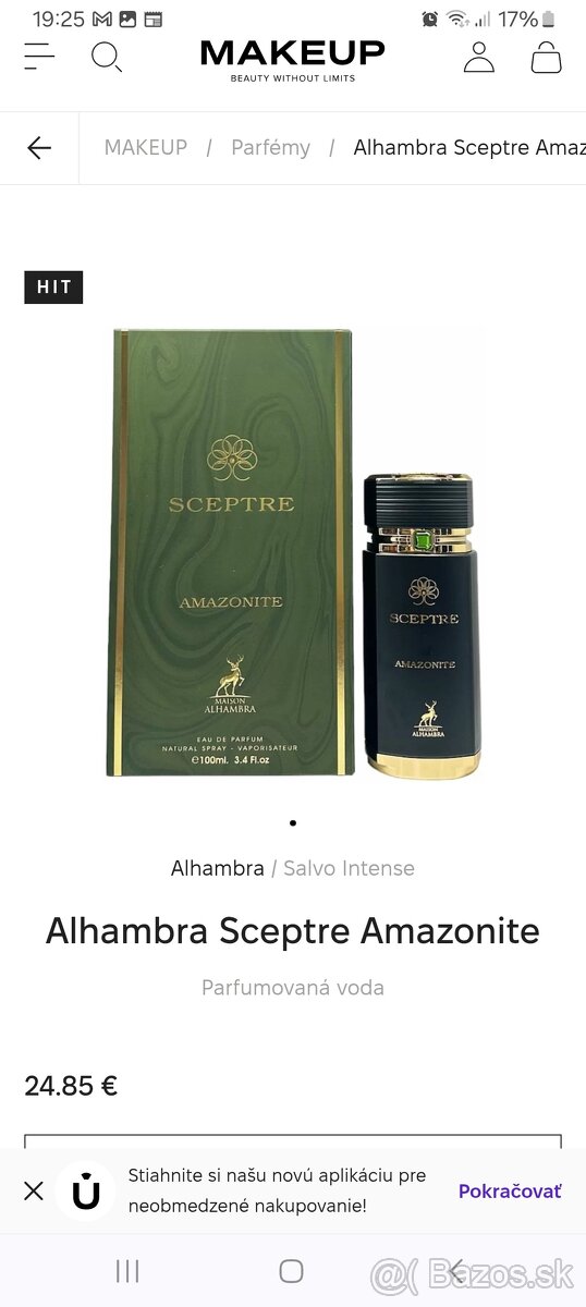 Parfém sceptre amazonite