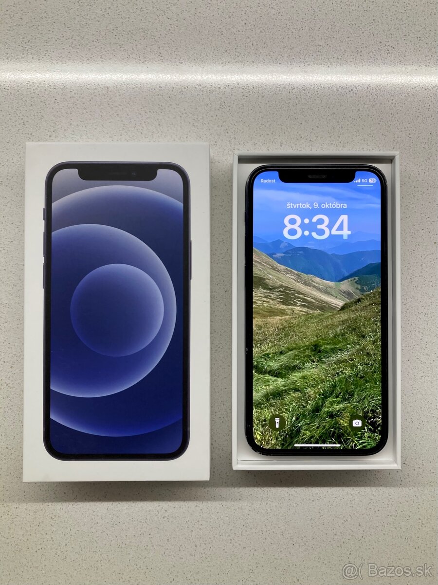 iPhone 12 Mini 128GB – čierny – veľmi dobrý stav
