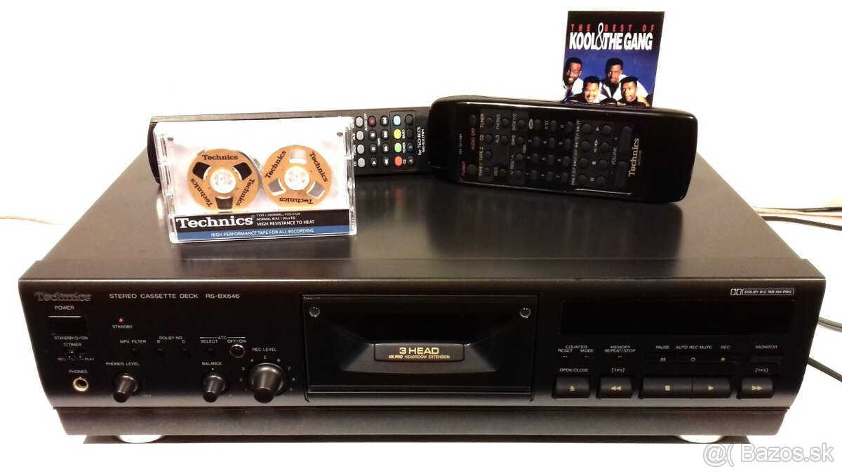3-hlavovy kazetovy deck TECHNICS RS-BX646 + ATC, Japan, AK11