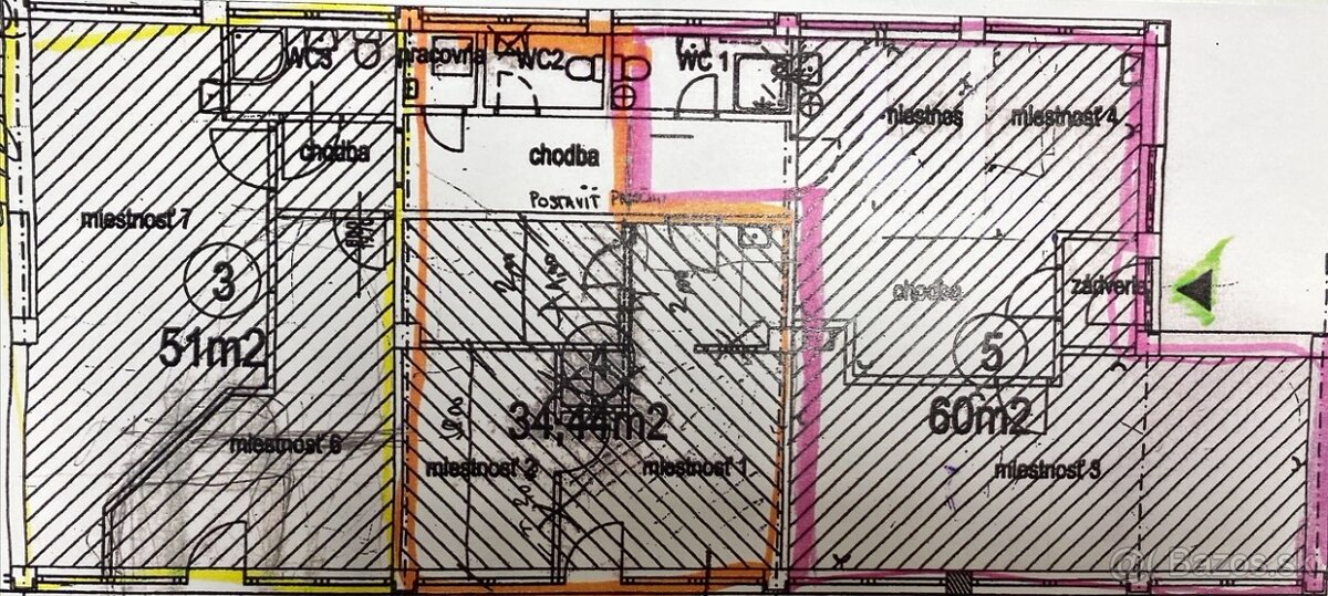 Prízemné 20-ročné priestory pre medicinsku kliniku