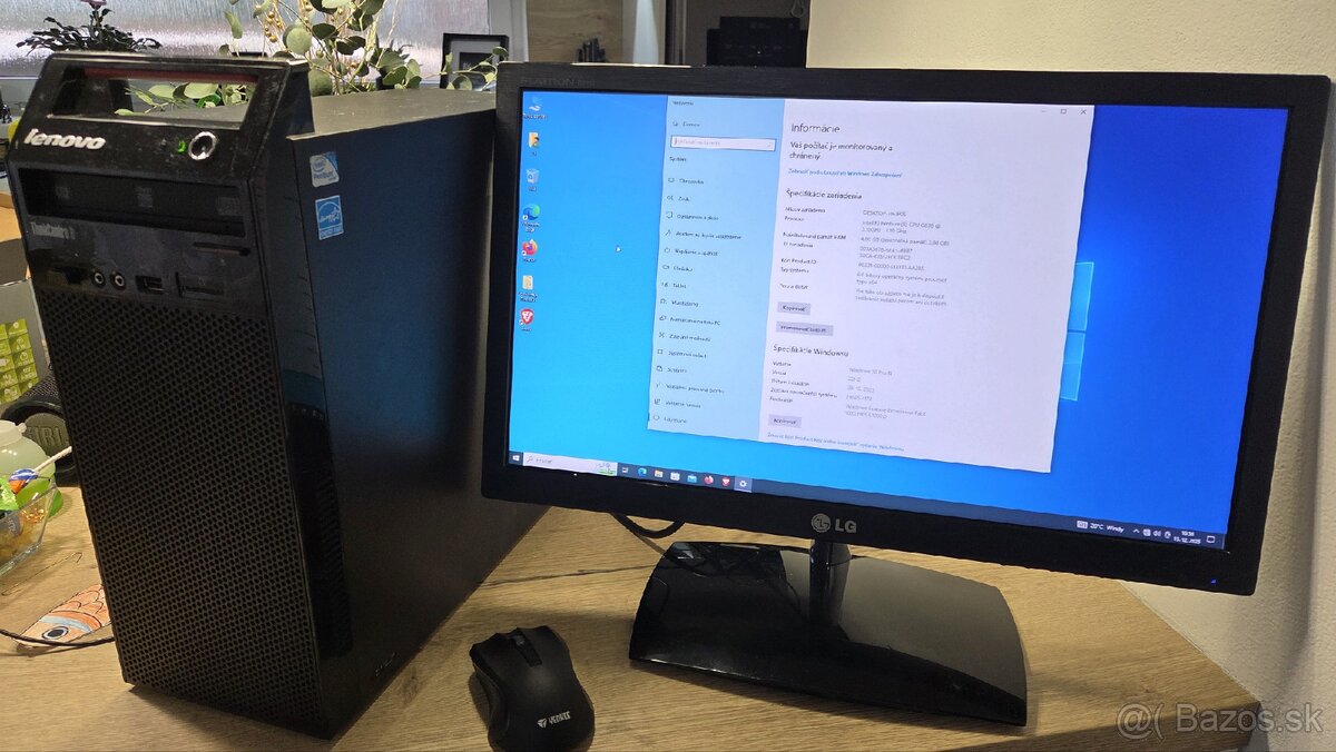 Stolový počítač + monitor