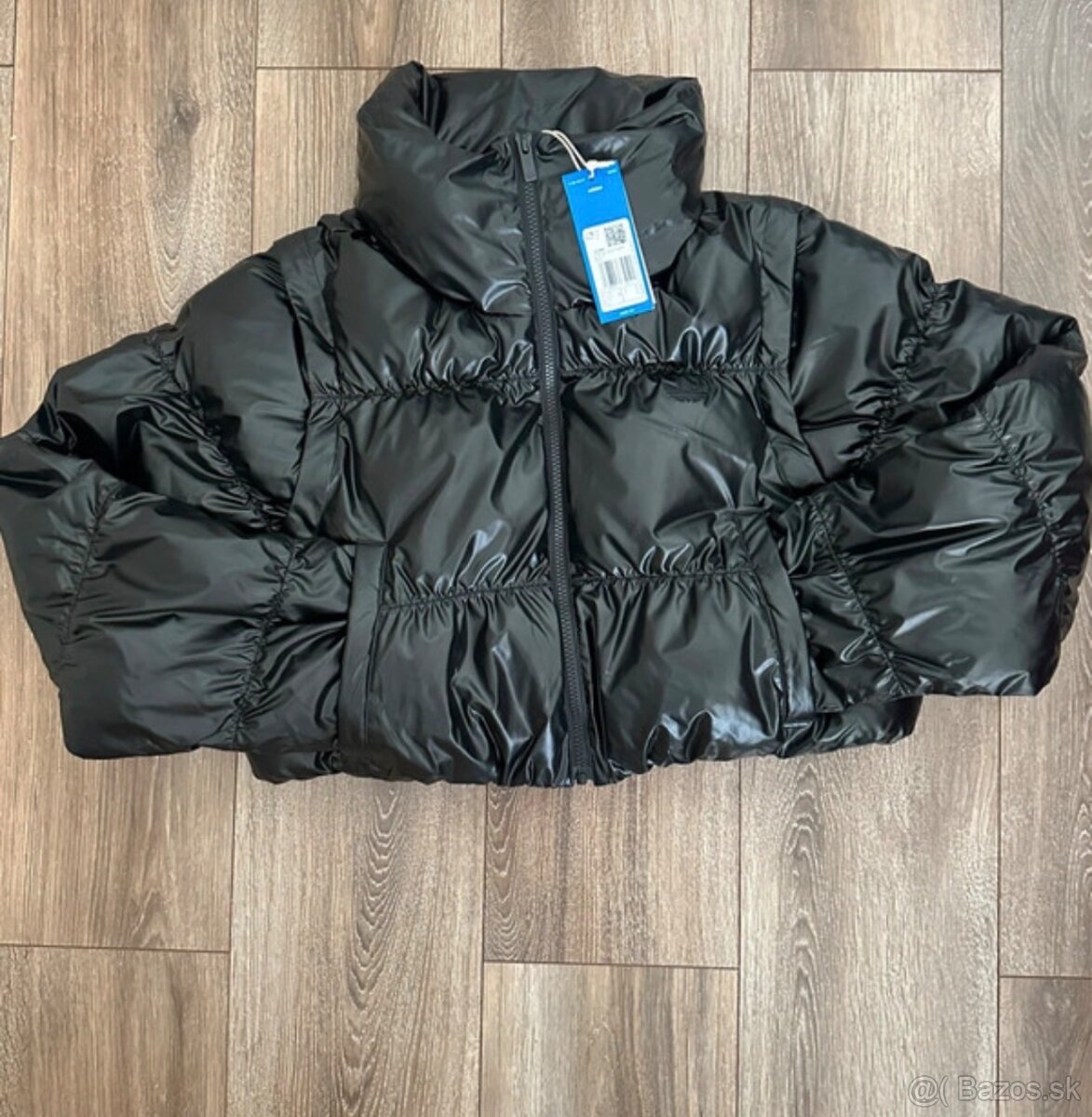 Adidas Essentials glossy 2in1 cropped puffer
