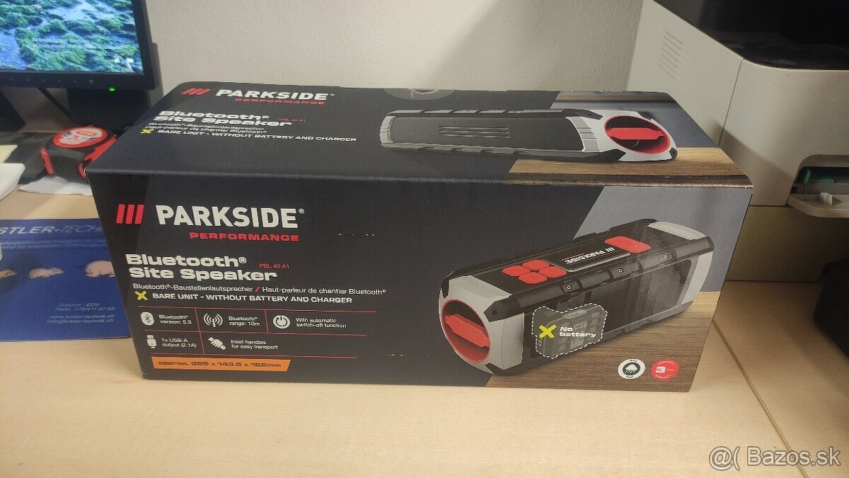 Predám nový aku bluetooth reproduktor Parkside Performance