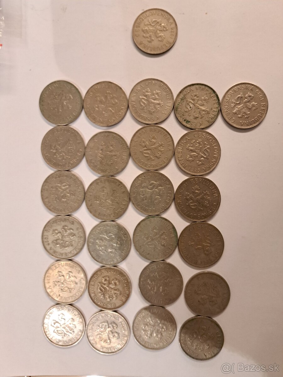 Predam mince 5 korun rok 1925 Ceskoslovensko