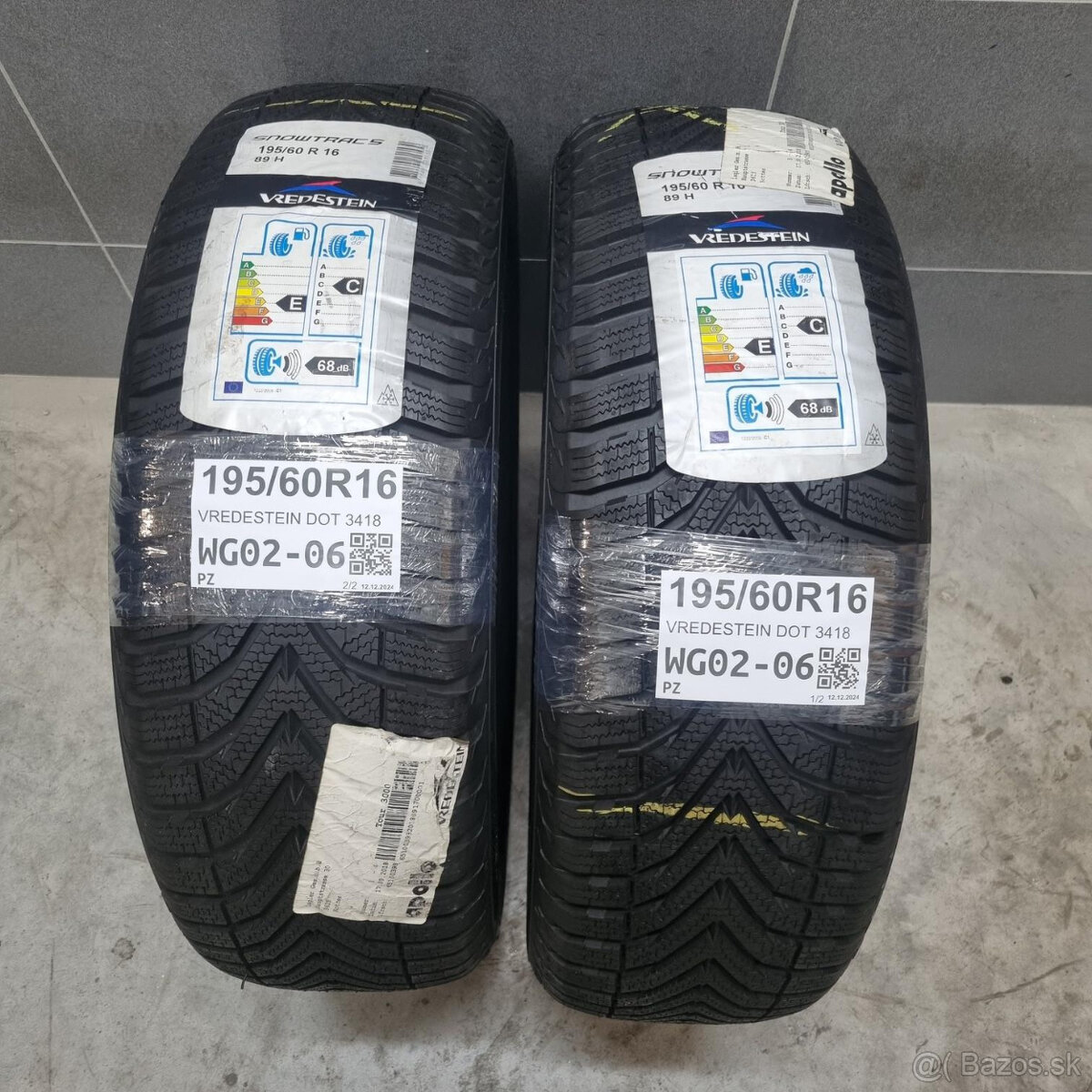 Zimné pneumatiky 195/60 R16 VREDESTEIN DOT3418