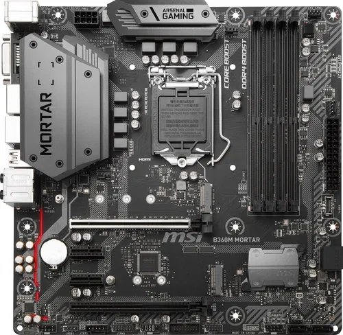 MSI B360M MORTAR/Socket 1151/DDR4/USB3.1/DP/HDMI/DVI-D/mATX