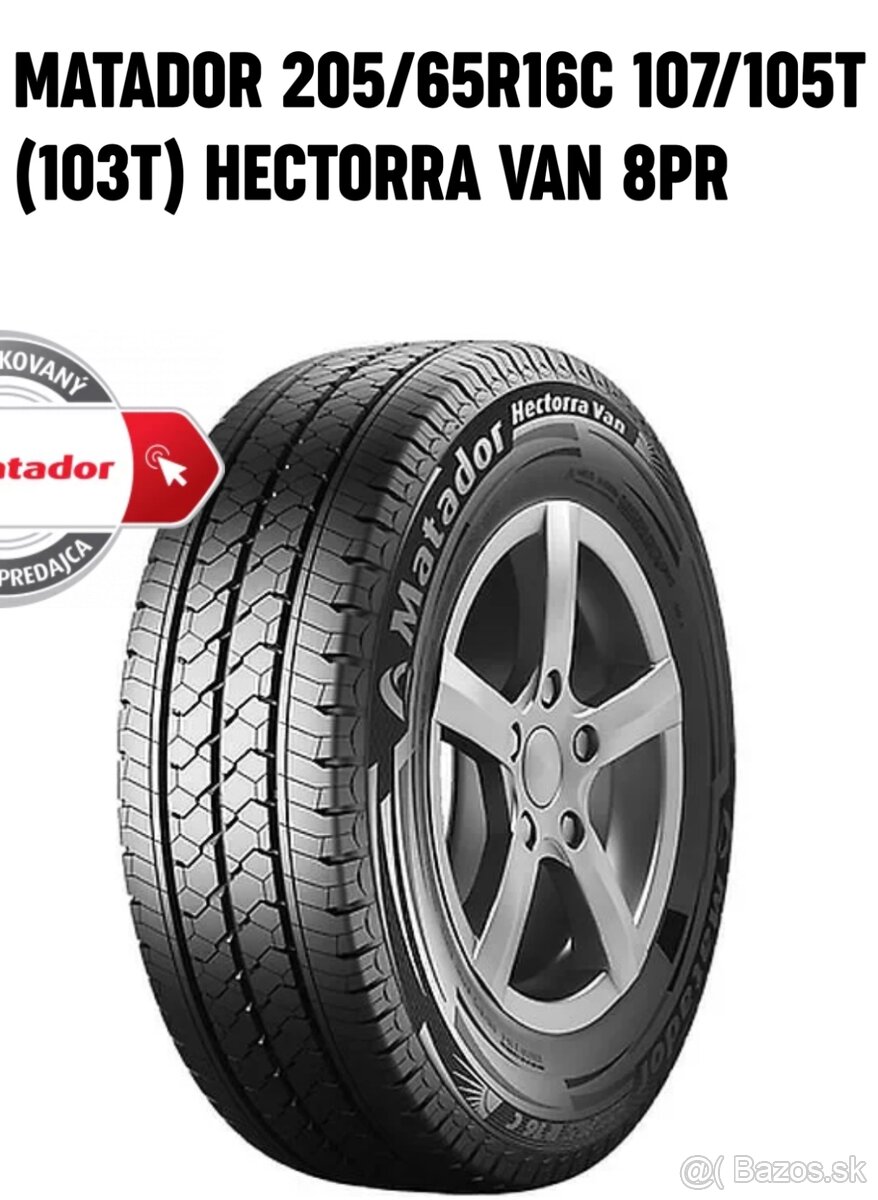 Kúpim pneu matador hectora van