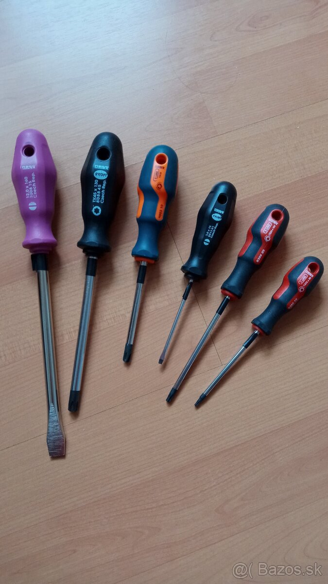 Predám Narex Profi skrutkovače, nové