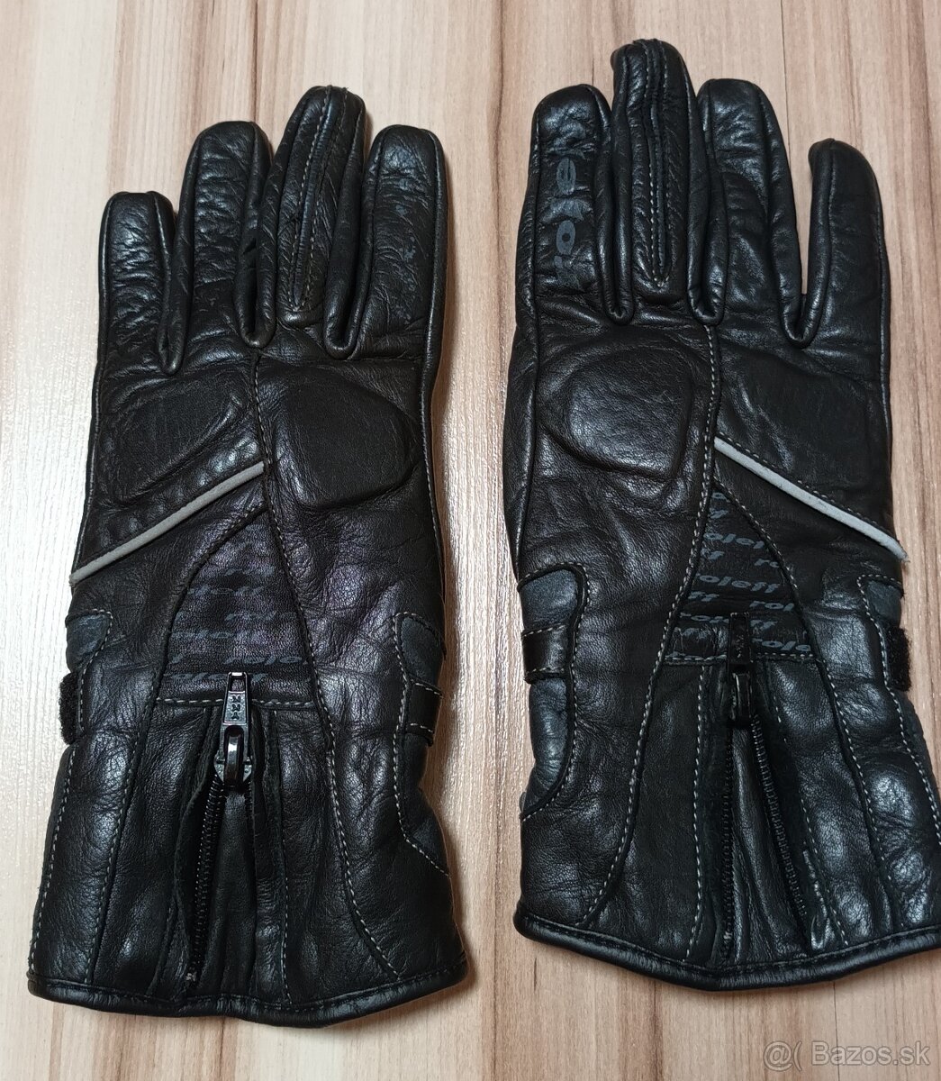 Dámske kožené motocyklové rukavice