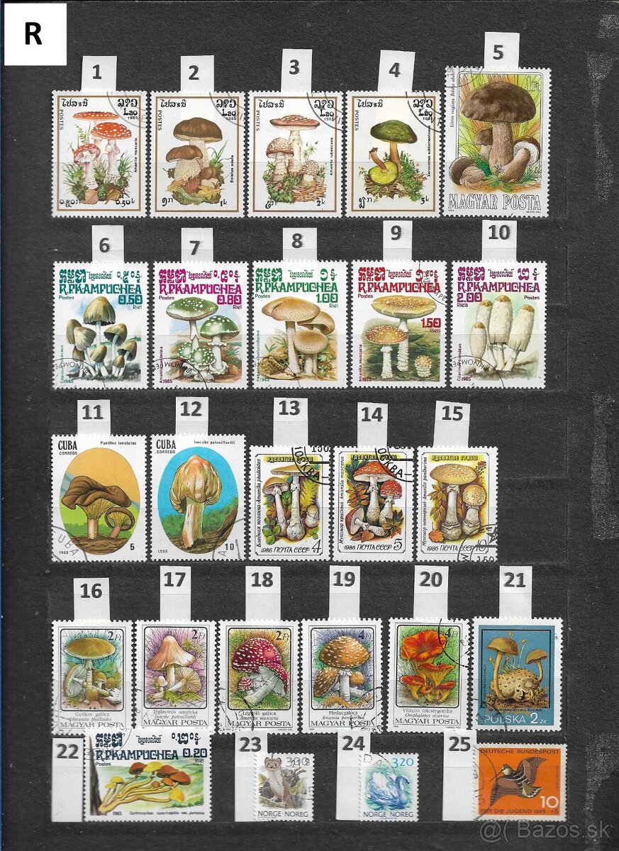 Filatelia-Poštové známky na predaj, 10 cent za kus