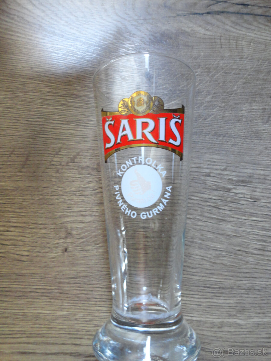 pivový pohár Šariš "kontrolka pivného gurmána"