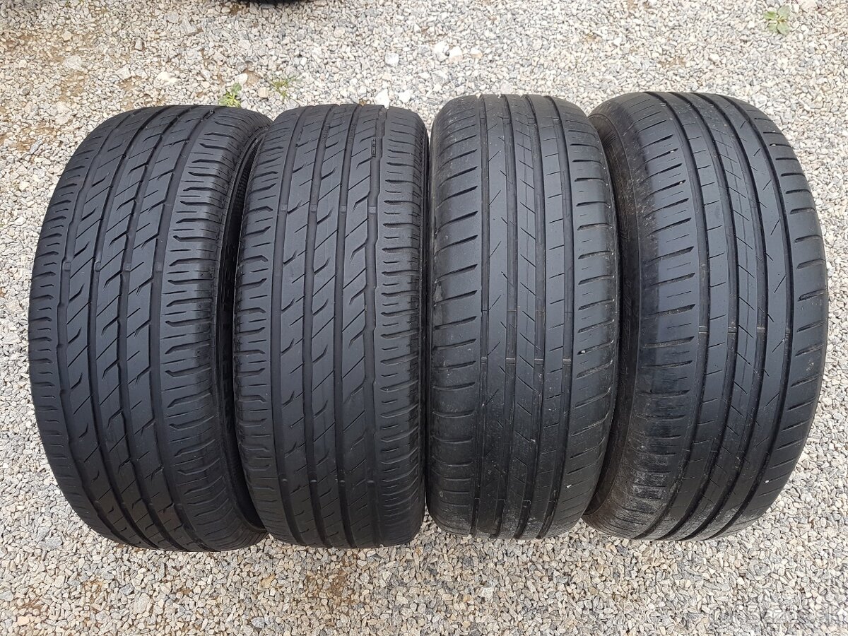205/55 r16 letné pneumatiky 2ks Semperit a 2ks Vredestein