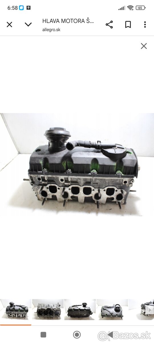 Hlava motora 1.9 tdi 77 kw bkc bjb bxe
