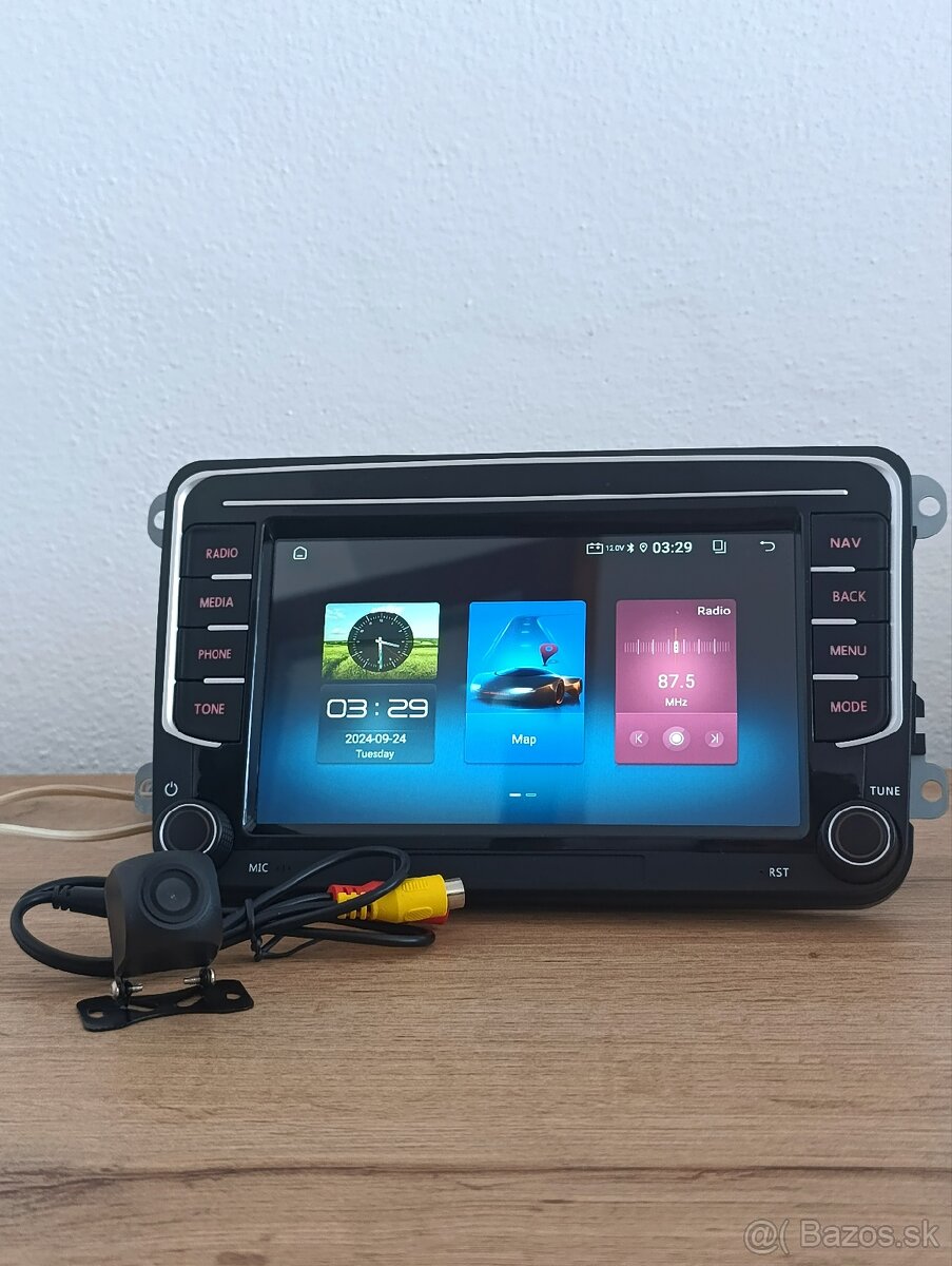 Auto Radio 2 Din Android 4Gb 64gb Carplay Škoda, Volkswagen