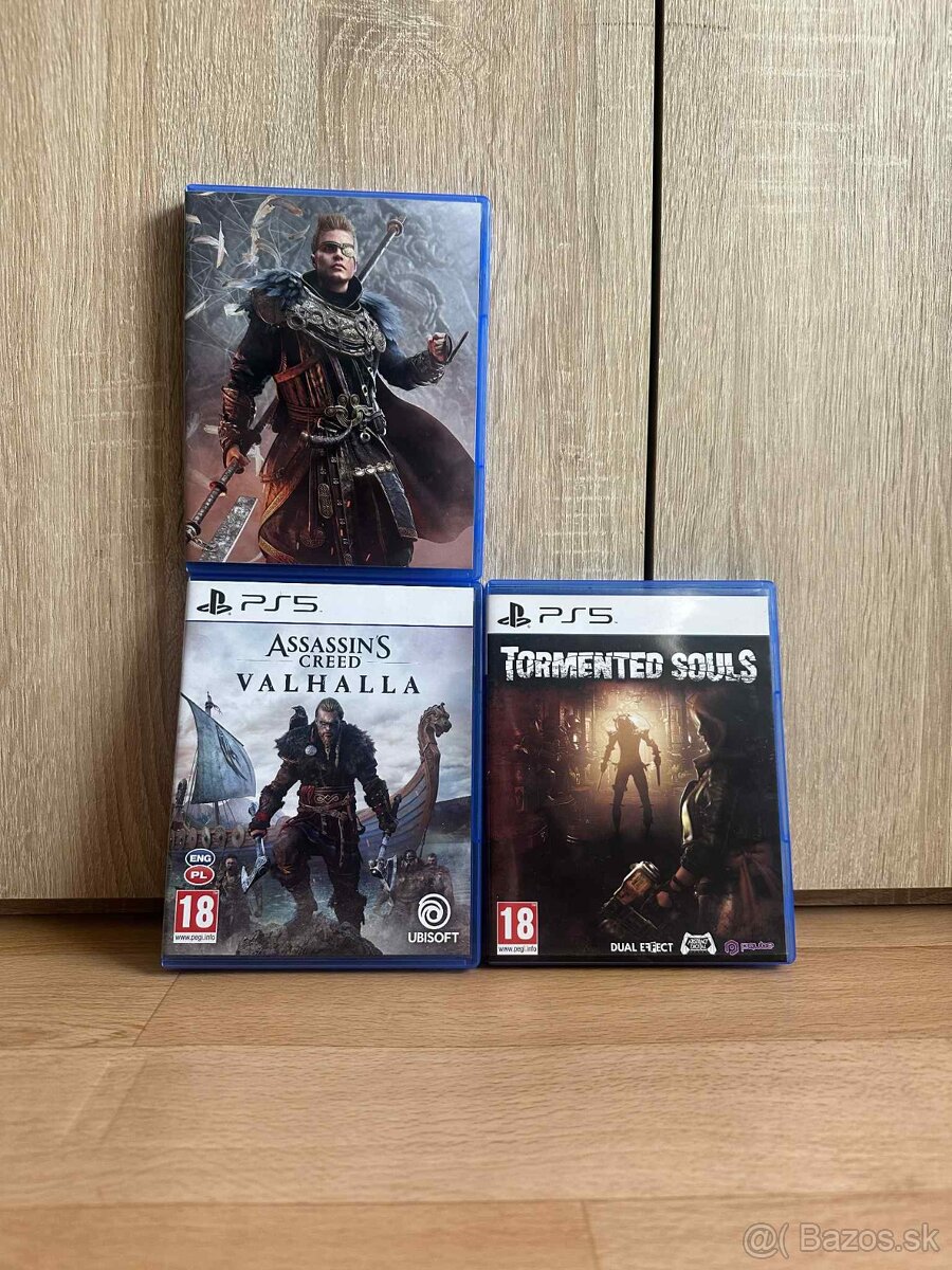 2 hry na Playstation 5 - AC Valhalla + Tormented Souls