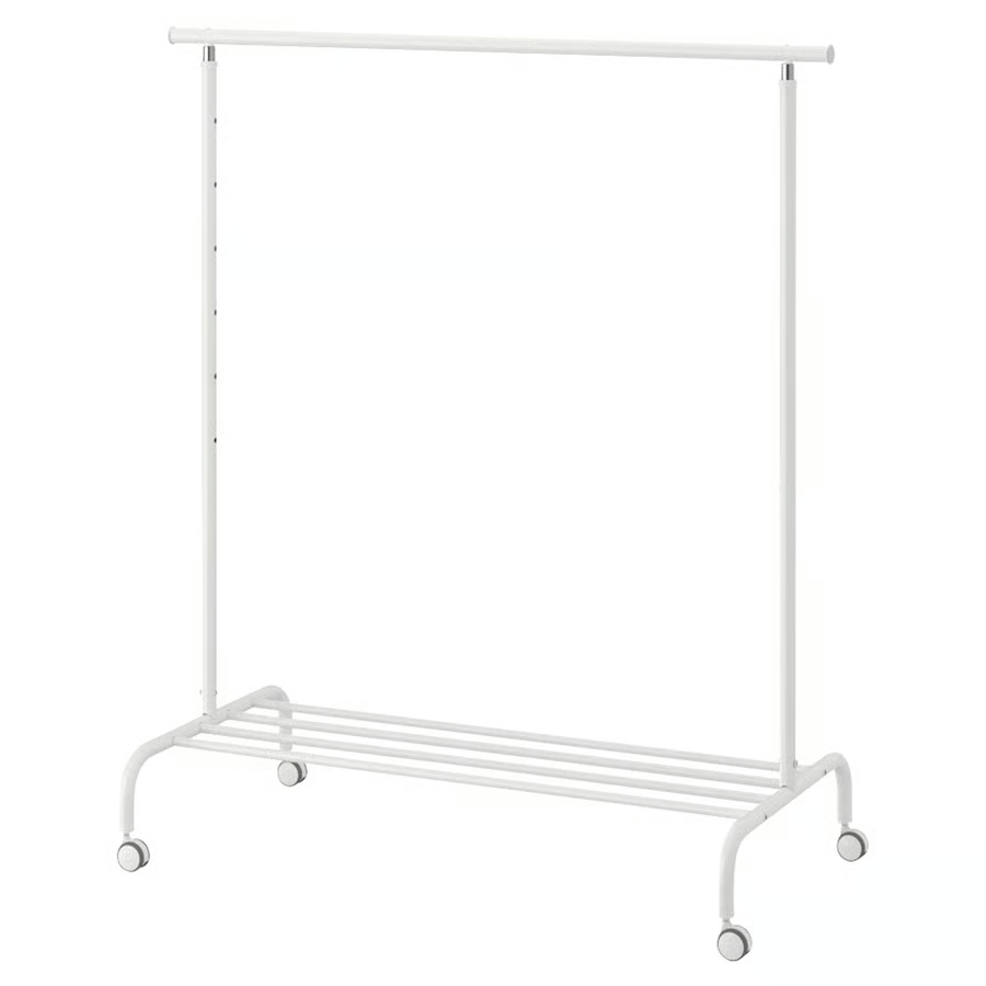 Predám biely vešiak na šaty RIGGA z Ikea