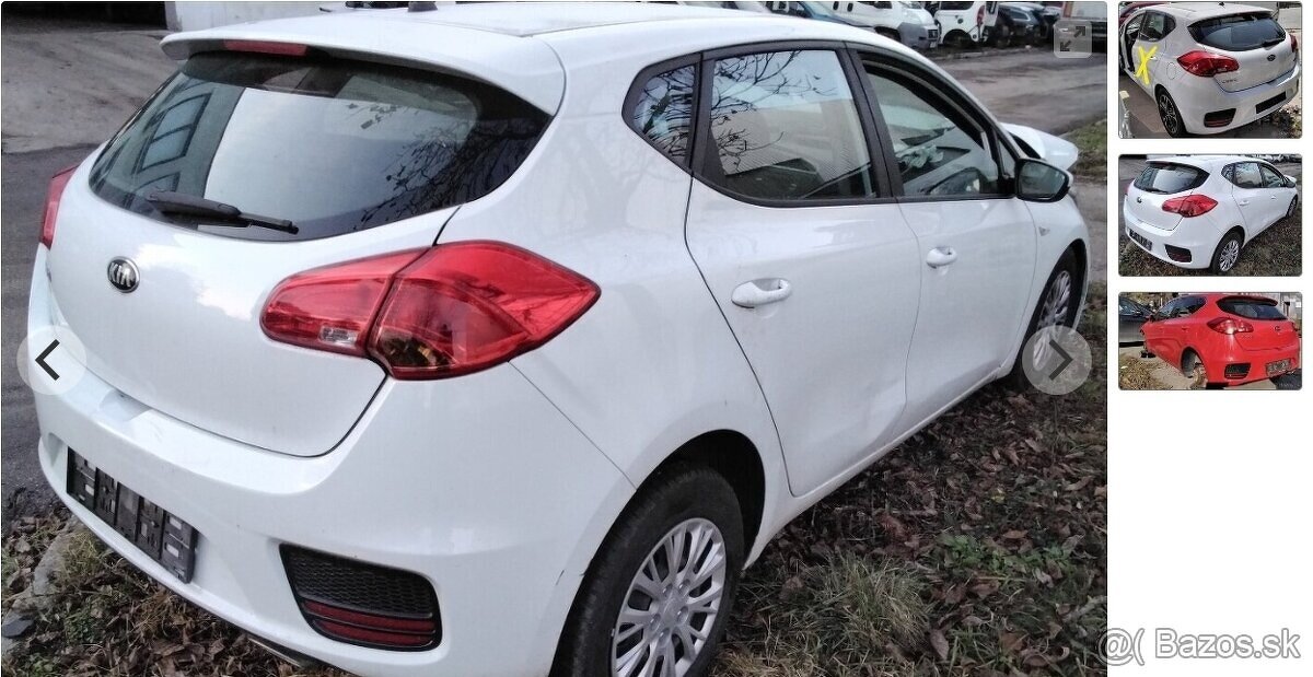 KIA CEED 2015 1.4 CRDI predám DVERE, TRYSKY 0445110587, MOTO