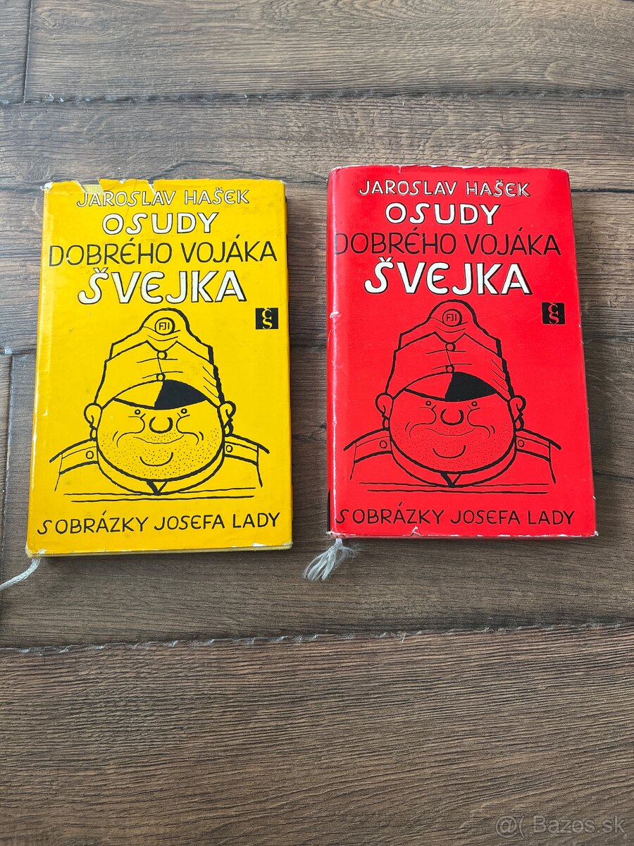 Predám 2 knihy – Osudy dobrého vojaka Švejka (originál, 1967