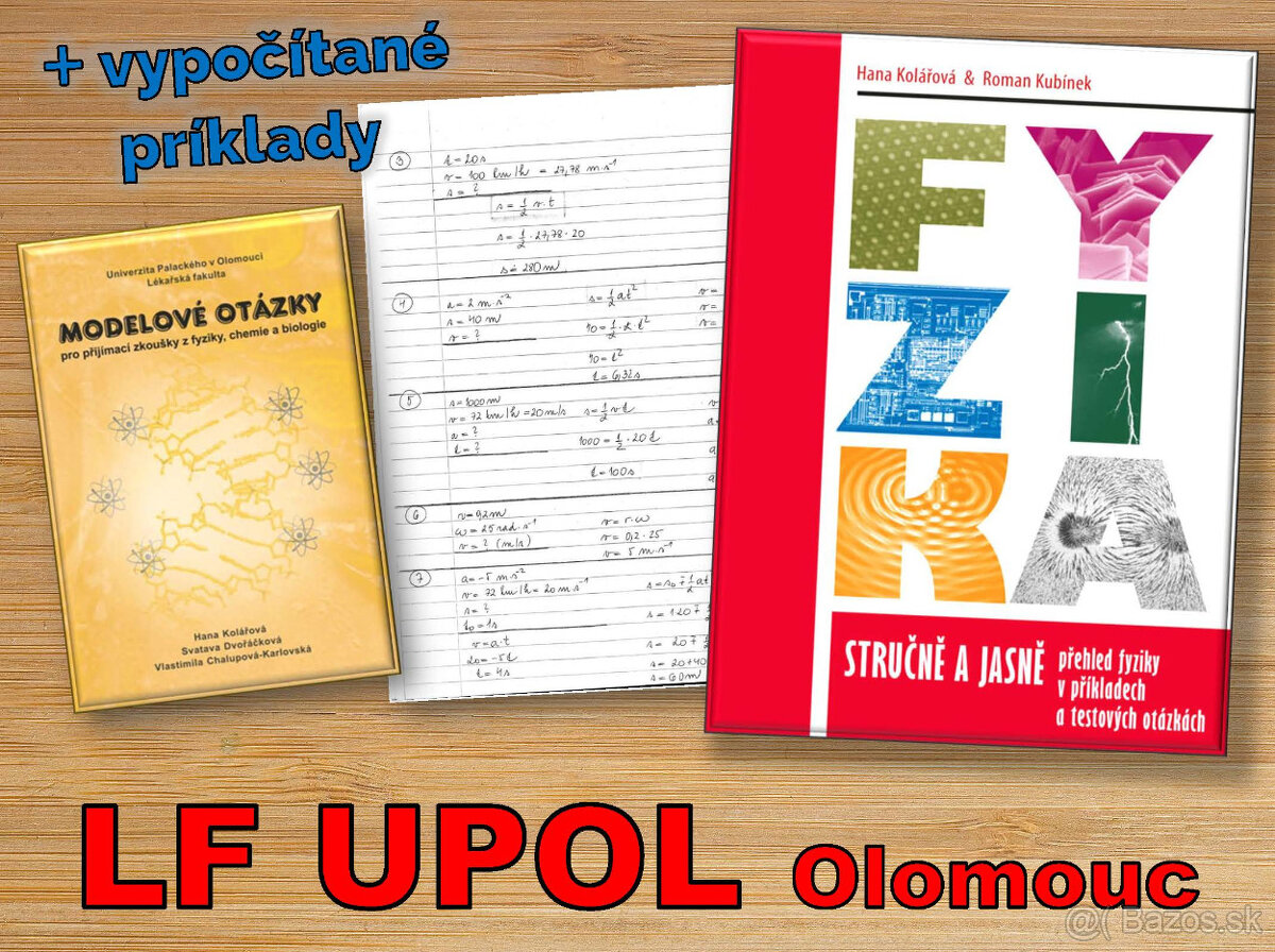LF UPOL - Prijímačky - úlohy, príklady, testy, modelové ot.