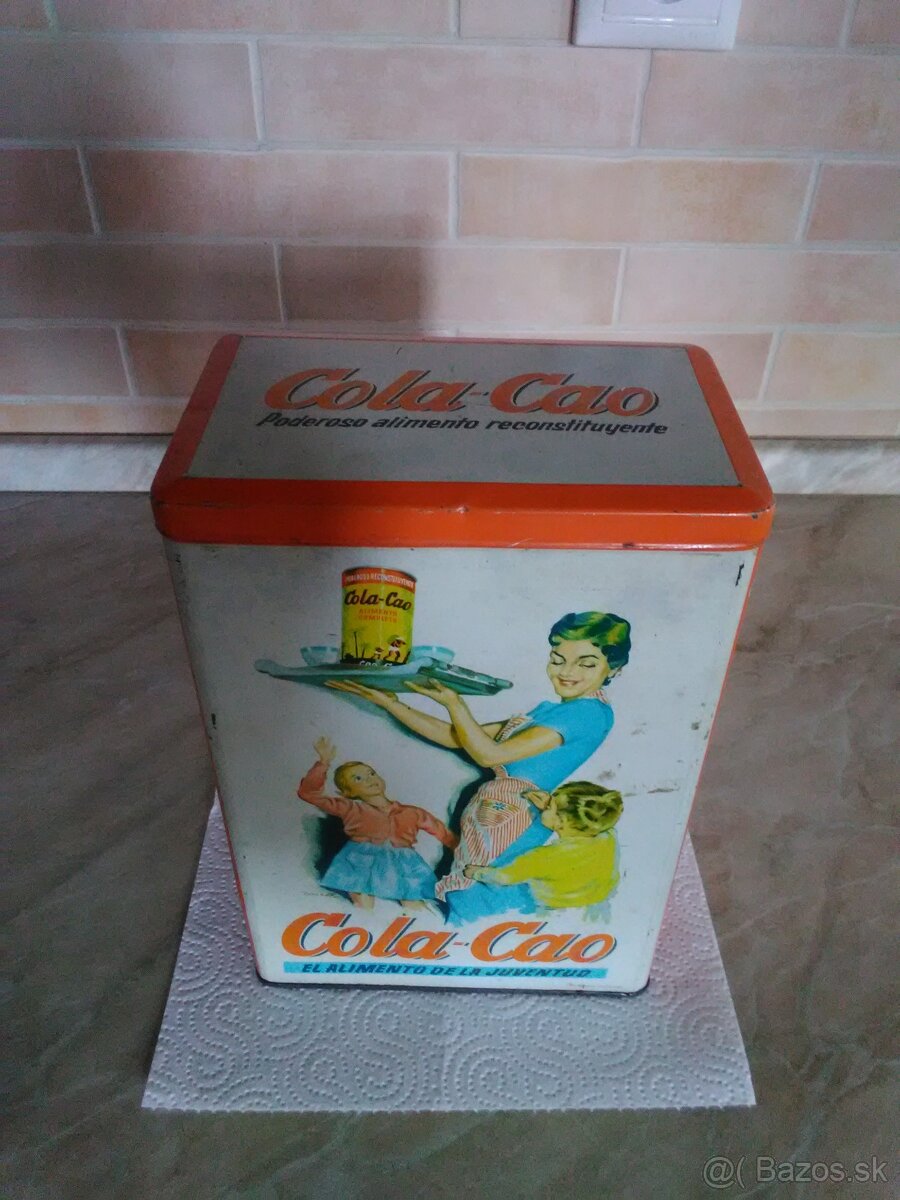 Stará plechová nádobka COLA CAO
