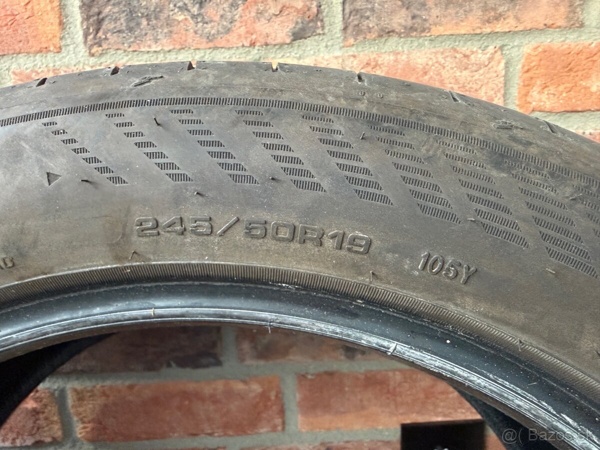 Predám letné pneumatiky 245/50R19, 105Y