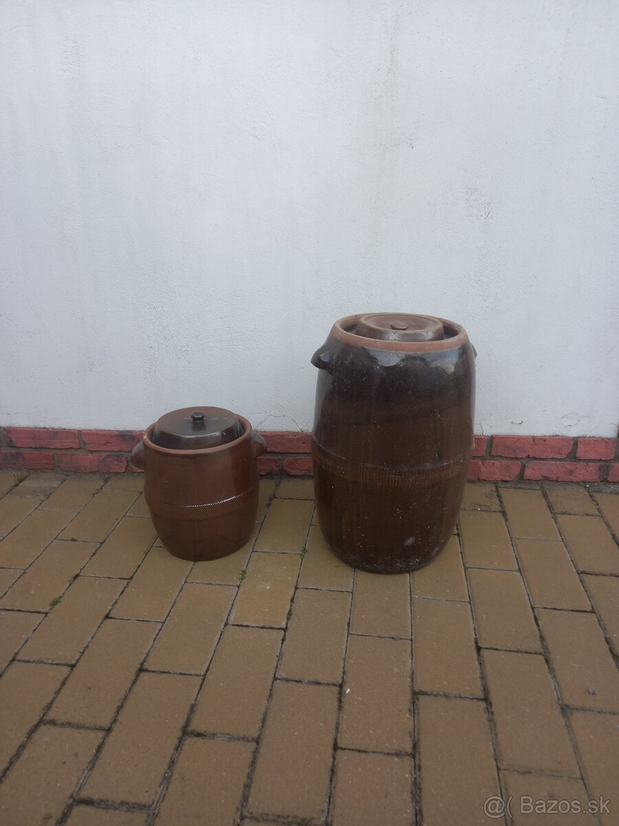 Keramické sudy na kapustu