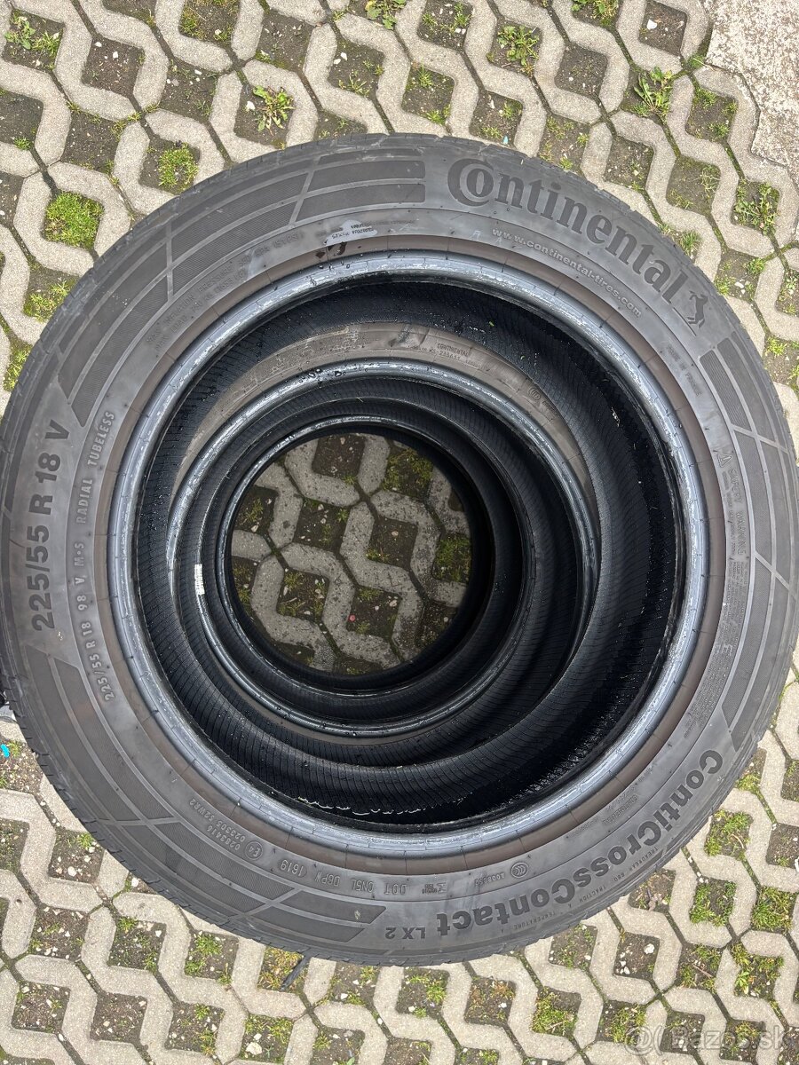 Predám pneumatiky 225/55 r18 V